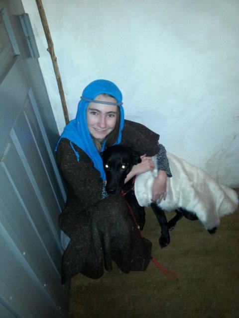 Hygge inden de skal ind i kirken